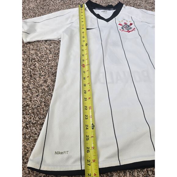 Nike Corinthians Ronaldo #9 Jersey 2008-09 Vintage Y2K White Men’s S Rare Brazil - Picture 7 of 10